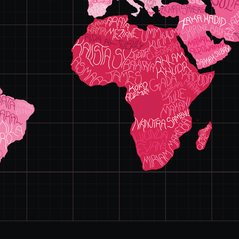women of the world map