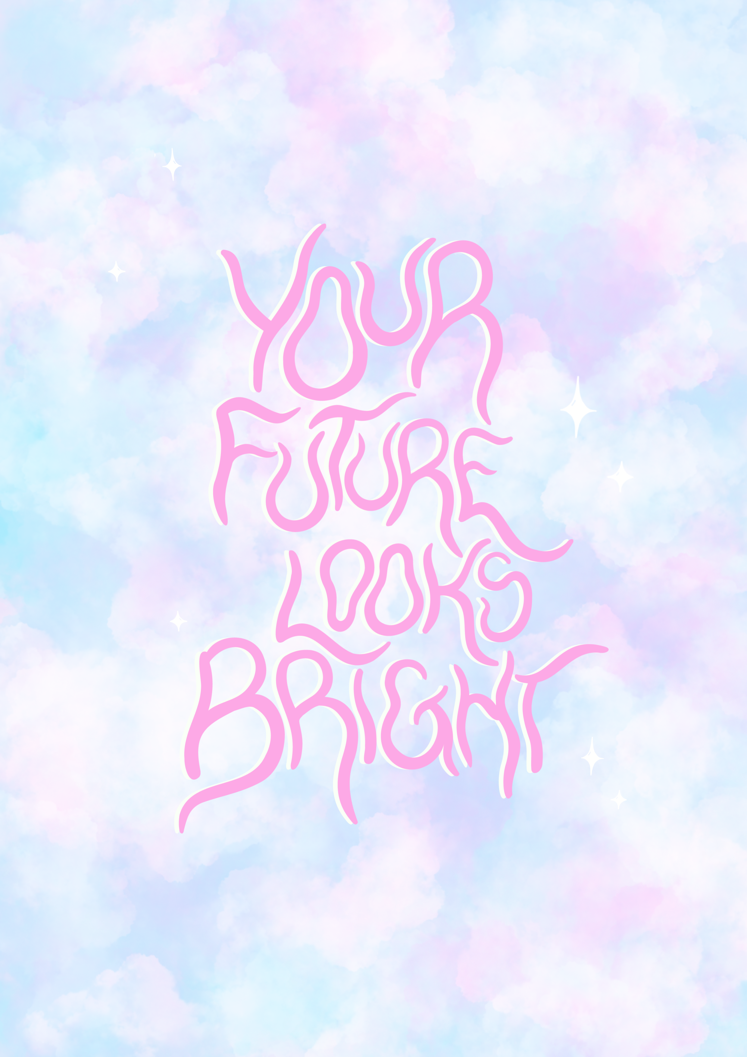 Your future looks bright! print