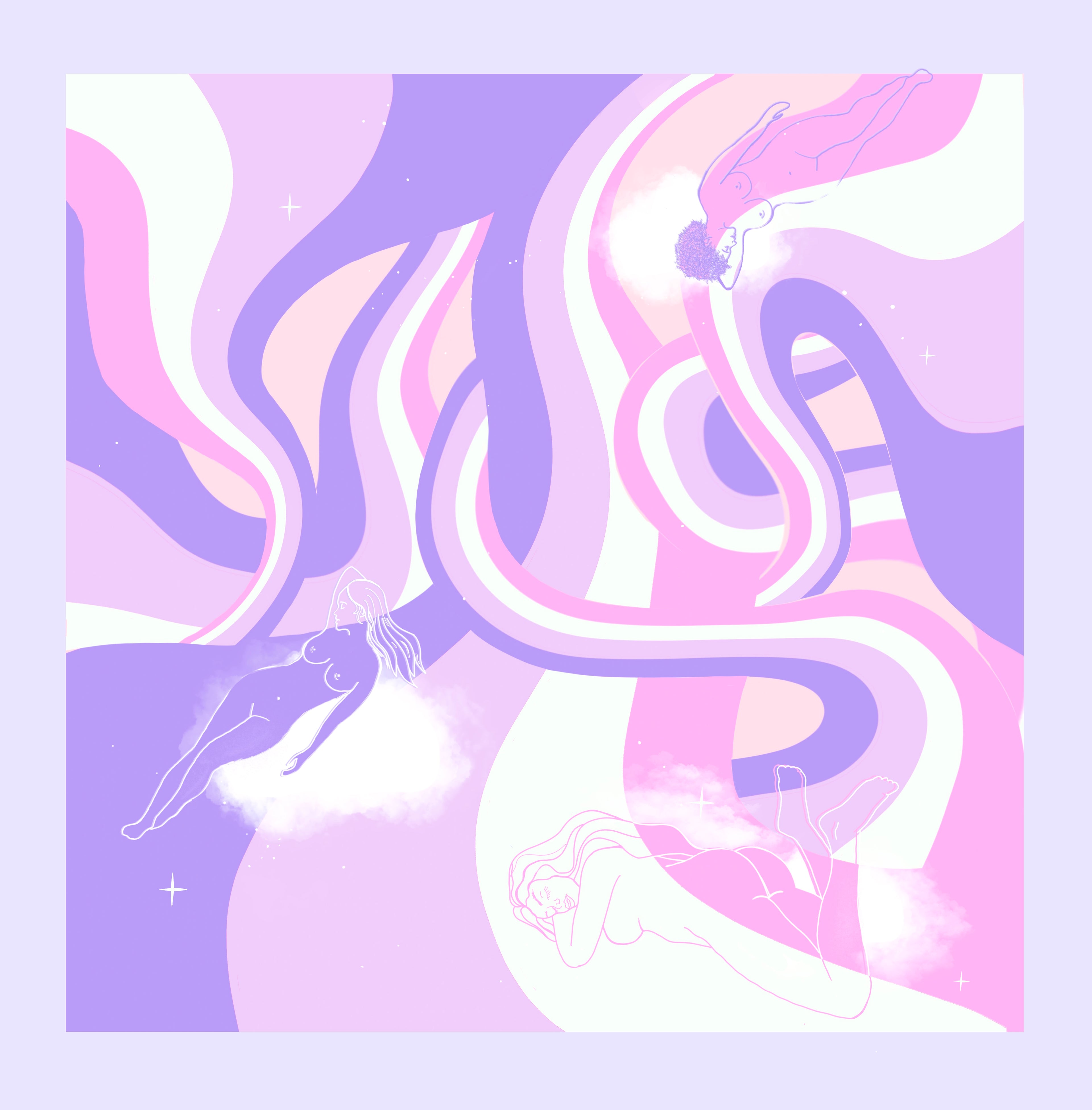 dreaming goddesses art print