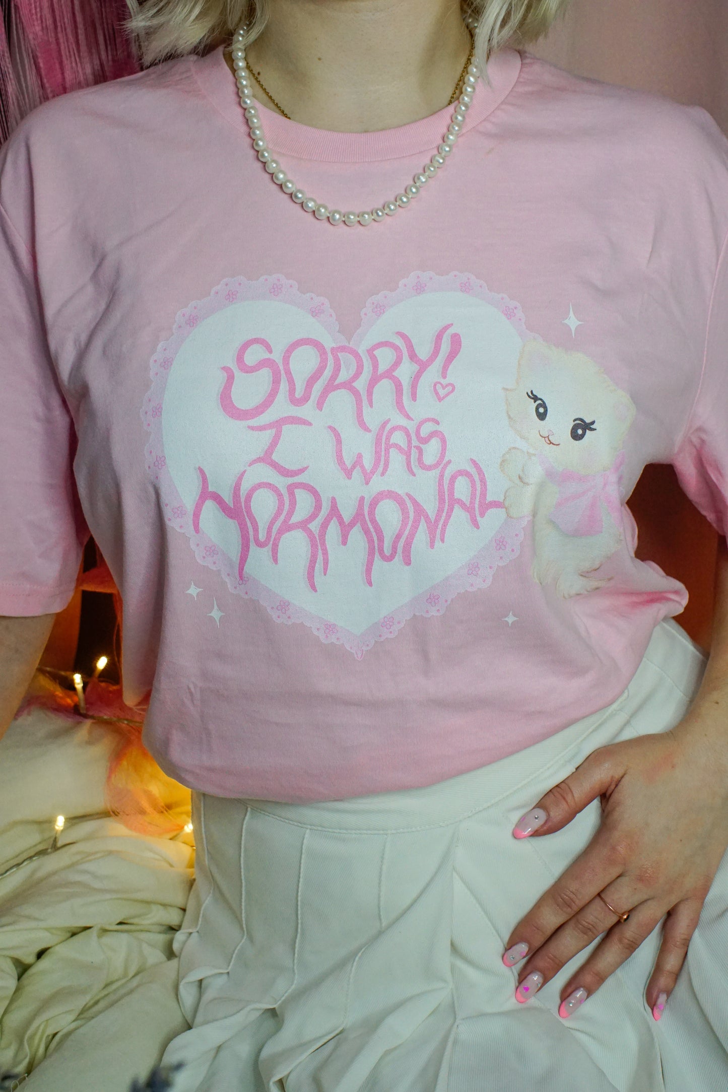 Sorry! I was hormonal t-shirt
