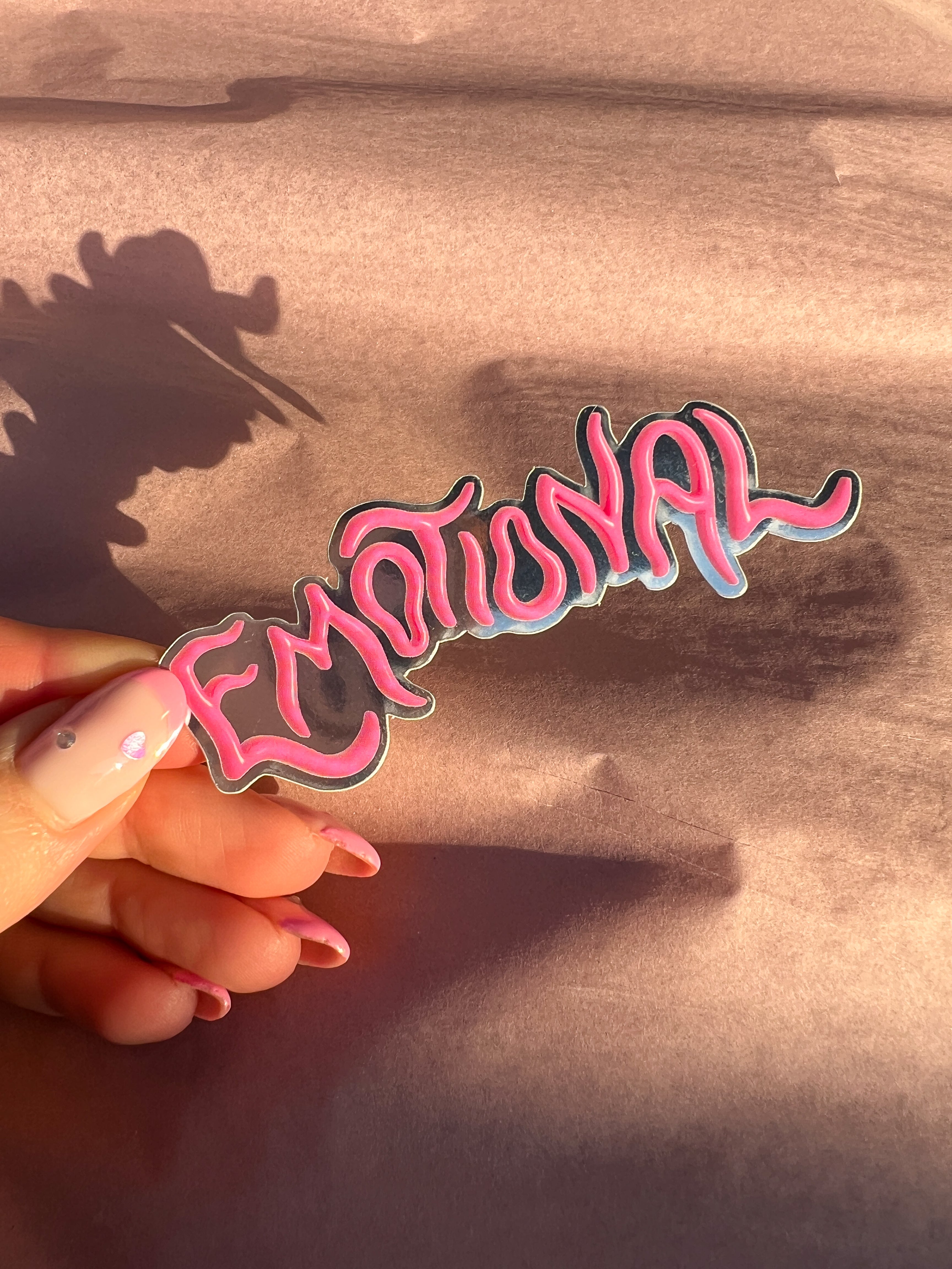 Emotional vinyl sticker