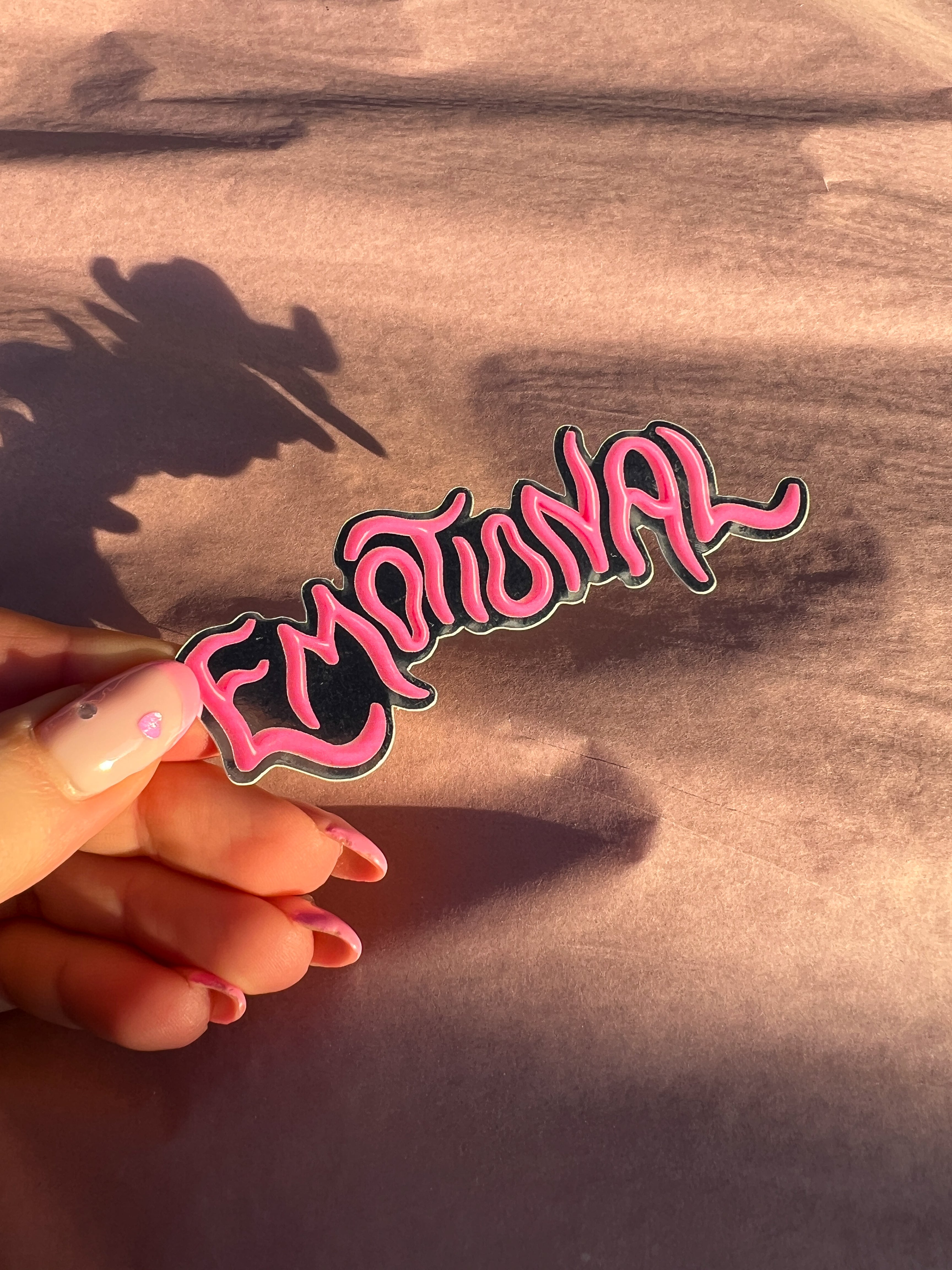 Emotional vinyl sticker