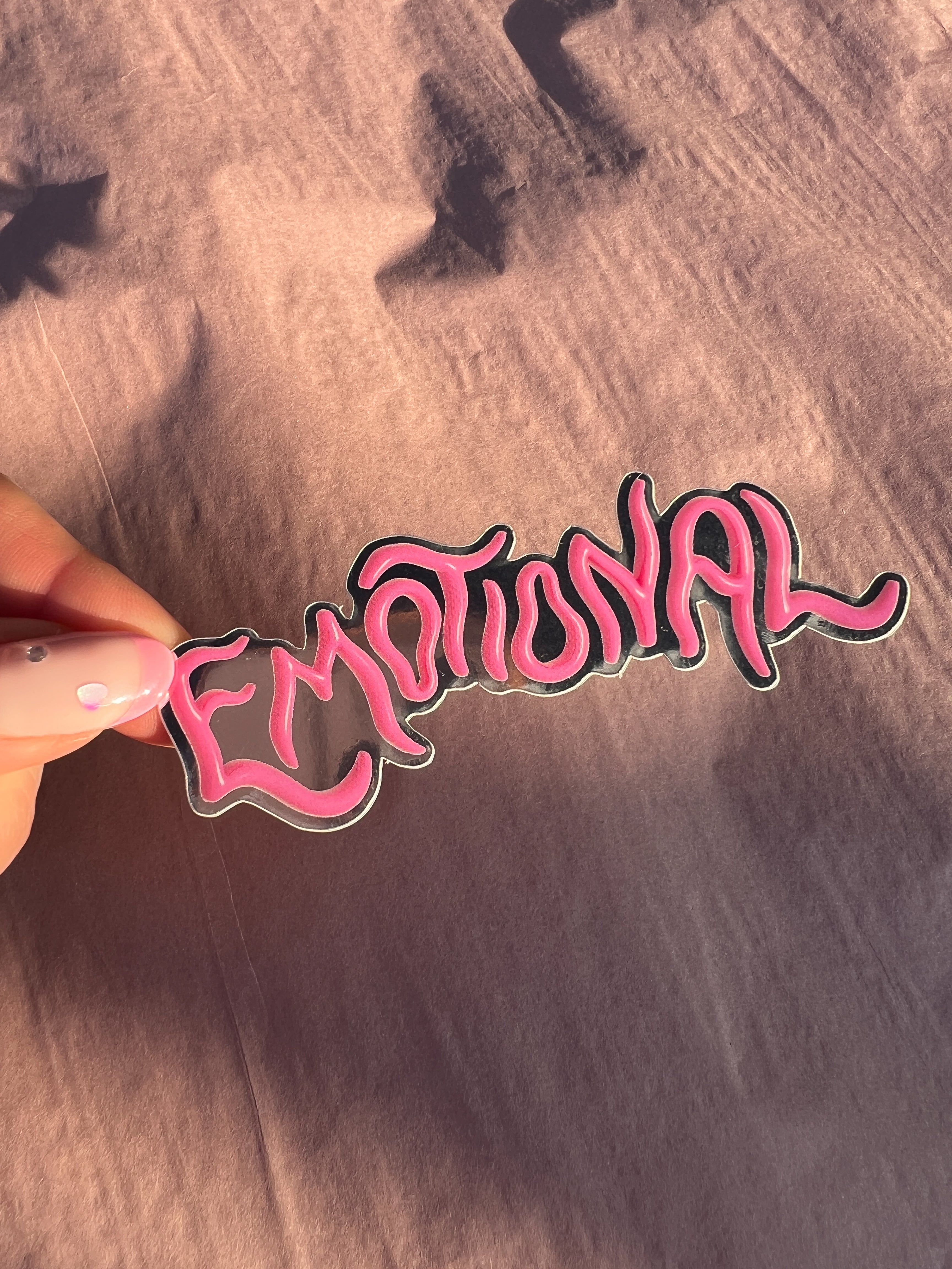 Emotional vinyl sticker